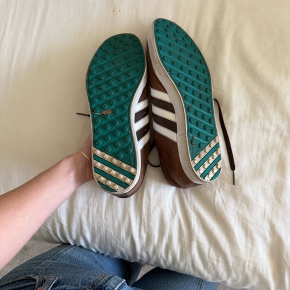 Adidas men’s Brown and White golf Sneakers size 13 - Picture 2 of 6